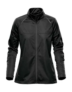 Stormtech Women's Greenwich softshell in Black, voorkant