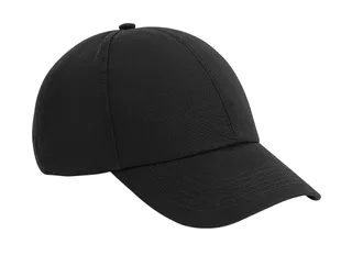 Beechfield 6-panel pet van biologisch katoen in Black, voorkant