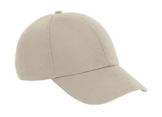 Beechfield 6-panel pet van biologisch katoen in Sand, voorkant