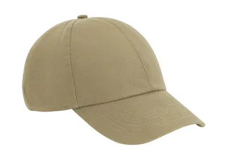 Beechfield 6-panel pet van biologisch katoen in Desert Sand, voorkant