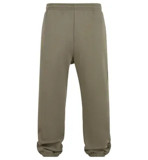 Build Your Brand Fluffy Sweatpants in Pale Olive, voorkant