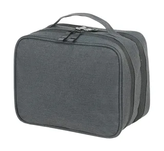 Shugon Seville accessoire- en toilettasje in Charcoal, voorkant