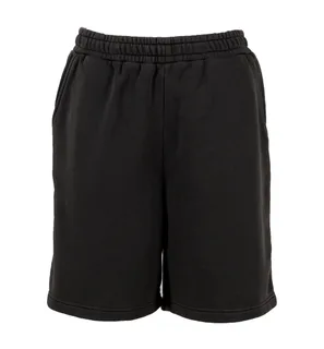 Build Your Brand Vintage Heavy Sweatshorts in Black, voorkant