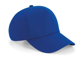 Beechfield Authentic 5-panel cap in Bright Royal, voorkant