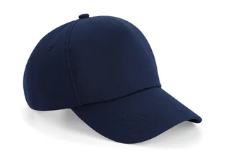 Beechfield Authentic 5-panel cap in French Navy, voorkant