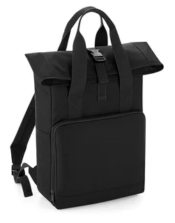 Bagbase Roll-top rugzak met dubbele handgreep in Black, voorkant