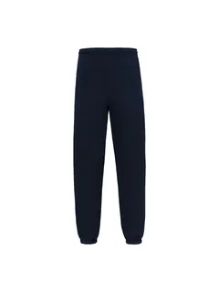 Fruit of the Loom Iconic Premium Elasticated Cuff Jog Pants in Deep Navy, voorkant