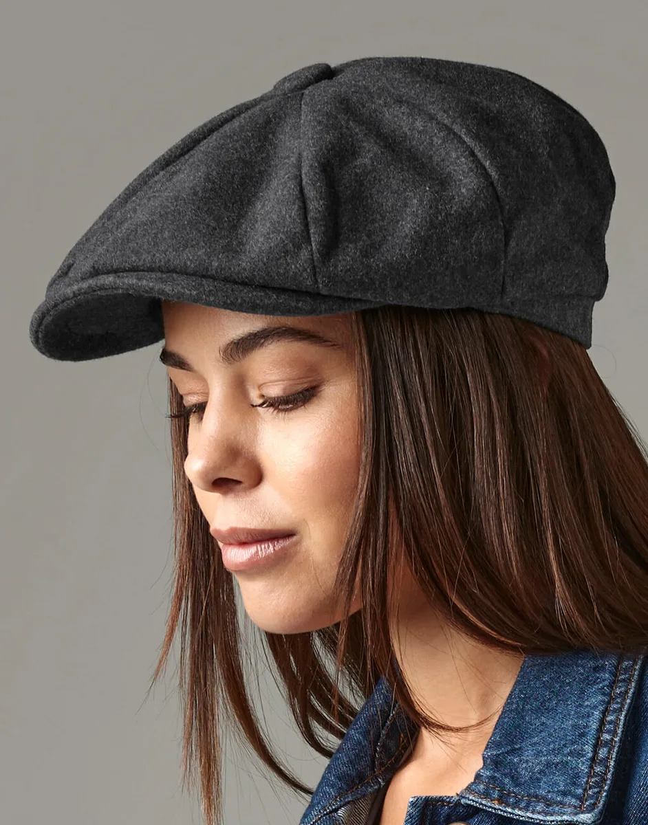 Beechfield Melton Wool Baker Boy – te bedrukken met jouw logo of tekst