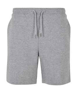 Build Your Brand Ultra Heavy sweat shorts in Heather Grey, voorkant