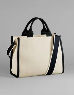 Quadra Puerto Medium Tote in Natural/Black, voorkant