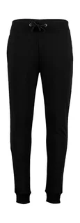 Kustom Kit Slim Fit Sweat Pants in Black, voorkant