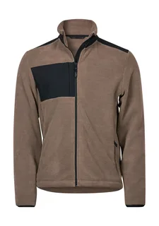 Tee Jays Mountain fleece in Clay/Black, voorkant