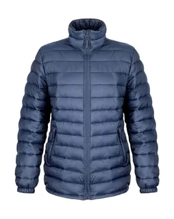 Result Urban Women's Ice Bird padded jacket in Navy, voorkant