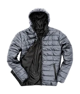 Result Core Soft padded jacket in Frost Grey/Black, voorkant