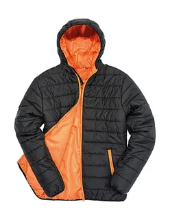 Result Core Soft padded jacket in Black/Orange, voorkant