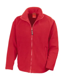 Result Horizon microfleece jacket in Cardinal Red, voorkant