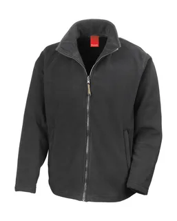 Result Horizon microfleece jacket in Black, voorkant
