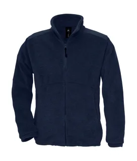 B&C Icewalker+ outdoor full-zip fleece in Navy, voorkant
