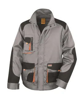 Result Work-Guard LITE jack in Grey/Black/Orange, voorkant