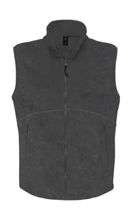 B&C Fleece bodywarmer - FU705 in Charcoal, voorkant