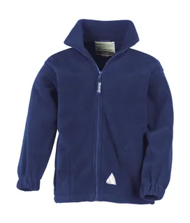 Result Kids' fleece jacket in Navy, voorkant