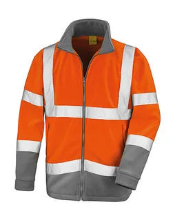 Result Safe Guard Safety Microfleece in Fluo Orange/Grey, voorkant
