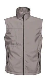 Regatta Professional Octagon II Printable Bodywarmer in Seal Grey/Black, voorkant