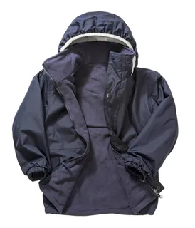 Result Kinder omkeerbaar stormjack in Navy/Navy, voorkant