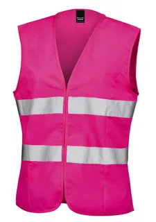 Result Safe Guard Dames hi-vis hesje in Fluorescent Pink, voorkant