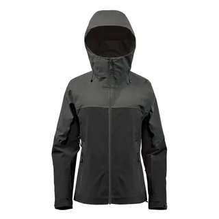 Stormtech Dames Vertex Stormshell in Granite/Black, voorkant