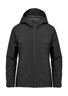 Stormtech Women's Nostromo thermal shell in Black/Graphite, voorkant