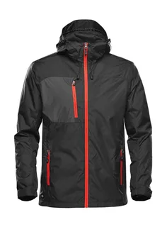 Stormtech Men's Olympia shell in Black/Bright Red, voorkant