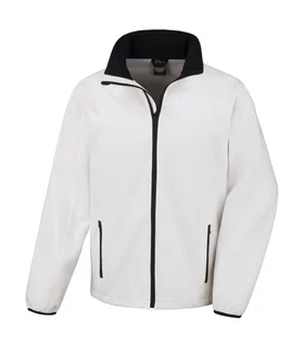 Result Core Core bedrukbare softshell in White/Black, voorkant