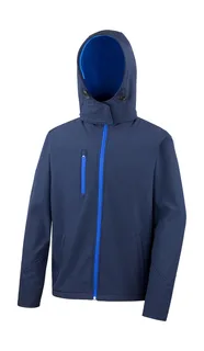 Result Core Core TX Performance softshell jack met capuchon in Navy/Royal, voorkant