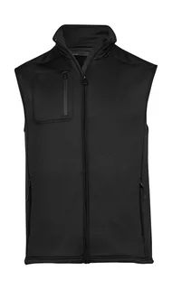 Tee Jays Stretch fleece bodywarmer in Black, voorkant
