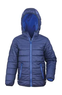 Result Core Kids' soft padded jacket in Navy/Royal, voorkant
