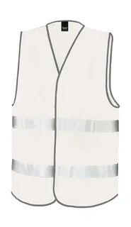 Result Safe Guard Core bodywarmer met extra zichtbaarheid in White, voorkant