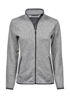 Tee Jays Aspen fleecevest in Grey Melange, voorkant