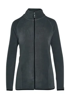 SG Signature Tagless Microfleece Full Zip Women in Charcoal, voorkant