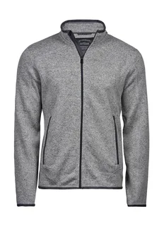 Tee Jays Aspen fleece jacket in Grey Melange, voorkant