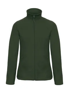 B&C ID.501/women Micro Fleece Full Zip in Forest Green, voorkant