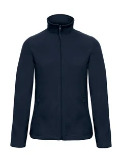 B&C ID.501/women Micro Fleece Full Zip in Navy, voorkant
