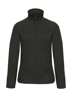 B&C ID.501/women Micro Fleece Full Zip in Black, voorkant