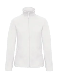 B&C ID.501/women Micro Fleece Full Zip in White, voorkant
