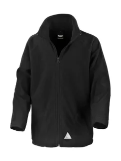 Result Core Kinder microfleece trui in Black, voorkant