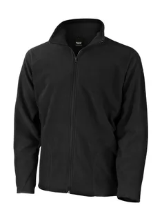 Result Core Microfleece jacket in Black, voorkant
