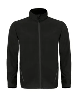 B&C Coolstar/men Fleece Full Zip in Black, voorkant