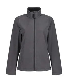 Regatta Professional Dames microfleece met volledige rits in Seal Grey, voorkant