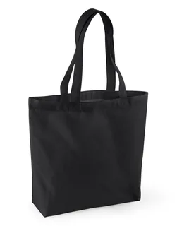 Westford Mill Organic Cotton Shopper in Black, voorkant