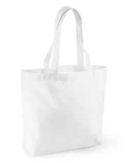 Westford Mill Organic Cotton Shopper in White, voorkant